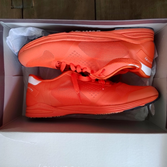 Stella McCartney adidas orange racing runners - Picture 3 of 11